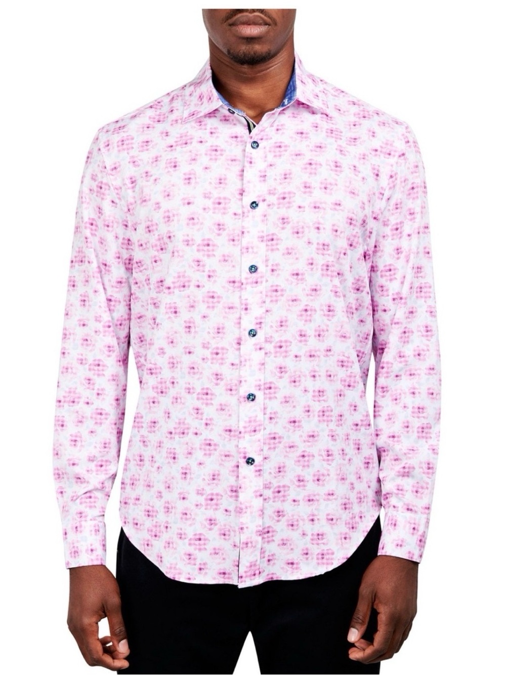 Society Of Threads 4-way stretch, quick-dry wicking, and wrinkle-free fabric.
